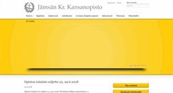 Desktop Screenshot of jamsanopisto.fi